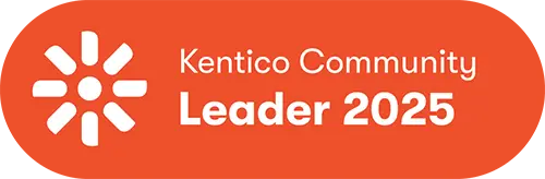 Kentico Community Leader badge